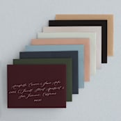 "Forever And" - Wedding Invitations in Black Tie by Kim Dietrich Elam - Colored Envelopes Available