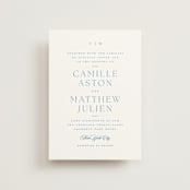 "Gwenyth" - Wedding Invitations in Neptune by Kristie Kern - Front