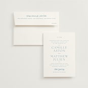 "Gwenyth" - Wedding Invitations in Neptune by Kristie Kern - Invitation with Envelope