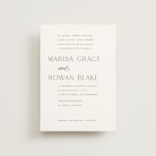 "Classic Chic" - Wedding Invitations in Pearl by Shirley Lin Schneider - Front