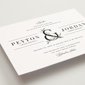 "Adorned Ampersand" - Wedding Invitations in Cotton by Jennifer Postorino - Detail