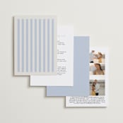 "stripes" - Wedding Invitations in Wave by Kelly Watkins - Back of Card Options