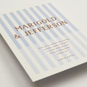 "stripes" - Wedding Invitations in Wave by Kelly Watkins - Detail