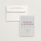 "stripes" - Wedding Invitations in Wave by Kelly Watkins - Invitation with Envelope