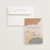 "Surface" - Wedding Invitations in West by Pixel and Hank - Invitation with Envelope