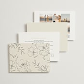 "Wonderful Tonight" - Wedding Invitations in Oreo Creme by Design Lotus - Back of Card Options