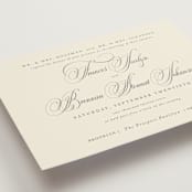 "Wonderful Tonight" - Wedding Invitations in Oreo Creme by Design Lotus - Detail