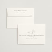 "Wonderful Tonight" - Wedding Invitations in Oreo Creme by Design Lotus - FREE Recipient Addressing