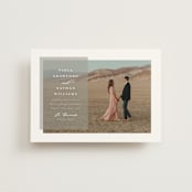 "Overlay" - Wedding Invitations in Dove by Meggy Masters - Front