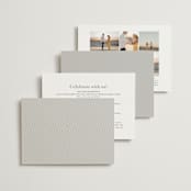 "Overlay" - Wedding Invitations in Dove by Meggy Masters - Back of Card Options