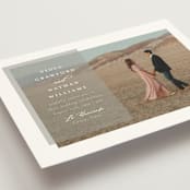 "Overlay" - Wedding Invitations in Dove by Meggy Masters - Detail