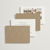"Left Stack" - Wedding Invitations in Vanilla by Alethea and Ruth - Back of Card Options
