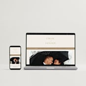 "Left Stack" - Wedding Invitations in Vanilla by Alethea and Ruth - FREE Wedding Website