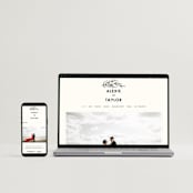 "Modern Bliss" - Wedding Invitations in Cream by Elly - FREE Wedding Website