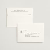 "Modern Bliss" - Wedding Invitations in Cream by Elly - FREE Recipient Addressing