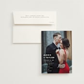 "Modern Bliss" - Wedding Invitations in Cream by Elly - Invitation with Envelope
