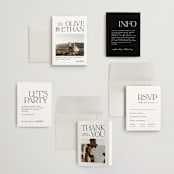 "Casual" - Wedding Invitations in Pearl by Owl and Toad - Invitation Suite