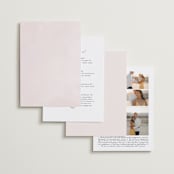 "Softly Layered" - Wedding Invitations in Blush by Everett Paper Goods - Back of Card Options
