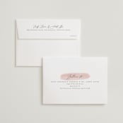 "Softly Layered" - Wedding Invitations in Blush by Everett Paper Goods - FREE Recipient Addressing