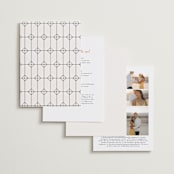 "Eternal" - Wedding Invitations in Ecru by Carly Reed Walker - Back of Card Options