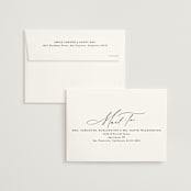 "Scripted Names" - Wedding Invitations in Ecru by Hooray Creative - FREE Recipient Addressing