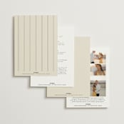 "Floral Stamp" - Wedding Invitations in Ivory by Baumbirdy - Back of Card Options