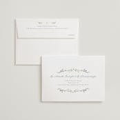 "Vintage Whimsy" - Wedding Invitations in Bluebell by Corinne Malesic - FREE Recipient Addressing