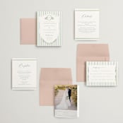"Vintage Whimsy" - Wedding Invitations in Bluebell by Corinne Malesic - Invitation Suite