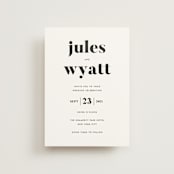 "Nolita" - Wedding Invitations in Silk by Annie Clark - Front