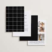 "Nolita" - Wedding Invitations in Silk by Annie Clark - Back of Card Options