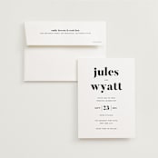 "Nolita" - Wedding Invitations in Silk by Annie Clark - Invitation with Envelope
