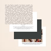"Alabaster Florals" - Wedding Invitations in Slate by Jennifer Wick - Back of Card Options