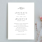 "Storybook Romance" - Wedding Invitations in Cotton by Stacey Meacham - Front