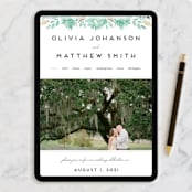 "Watercolor Delight" - Wedding Invitations in Aqua by Petra Kern - FREE Wedding Website