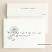"Watercolor Floral" - Wedding Invitations in Fog by Jill Means - FREE Recipient Addressing