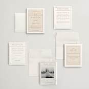 "Modern Ticket" - Wedding Invitations in Rust by Alethea and Ruth - Invitation Suite