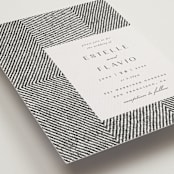 "Elegant Ethno" - Wedding Invitations in Noir by FRANI - Detail