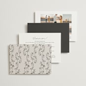 "etched floral" - Wedding Invitations in Stone by Phrosné Barwood - Back of Card Options