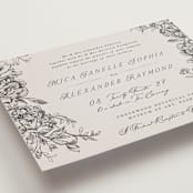"etched floral" - Wedding Invitations in Stone by Phrosné Barwood - Detail