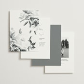"When I Fall In Love" - Wedding Invitations in Snow Bright by Design Lotus - Back of Card Options
