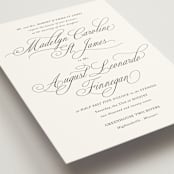 "When I Fall In Love" - Wedding Invitations in Snow Bright by Design Lotus - Detail