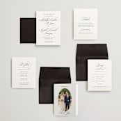 "When I Fall In Love" - Wedding Invitations in Snow Bright by Design Lotus - Invitation Suite