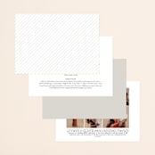 "Classical" - Wedding Invitations in Taupe by Jessica Williams - Back of Card Options