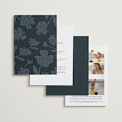 "Modern Traditionalist" - Wedding Invitations in Butterscotch by Morgan Kendall - Back of Card Options