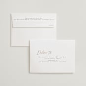 "Modern Traditionalist" - Wedding Invitations in Butterscotch by Morgan Kendall - FREE Recipient Addressing