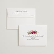 "Lush" - Wedding Invitations in Magenta by Susan Moyal - FREE Recipient Addressing