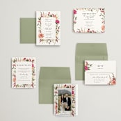 "Lush" - Wedding Invitations in Magenta by Susan Moyal - Invitation Suite
