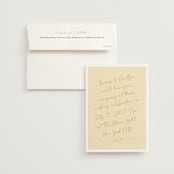 "Ink scribble" - Wedding Invitations in Honey by Adelyn T. - Invitation with Envelope