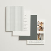 "Beautiful Day" - Wedding Invitations in Graphite by Leah Bisch - Back of Card Options