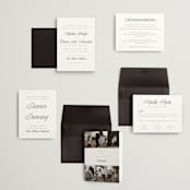 "Beautiful Day" - Wedding Invitations in Graphite by Leah Bisch - Invitation Suite